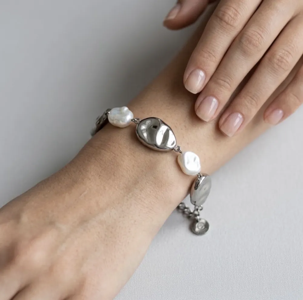 Forma Pietra E Perla-Bracciale in Acciaio - BR-103-AA6848B