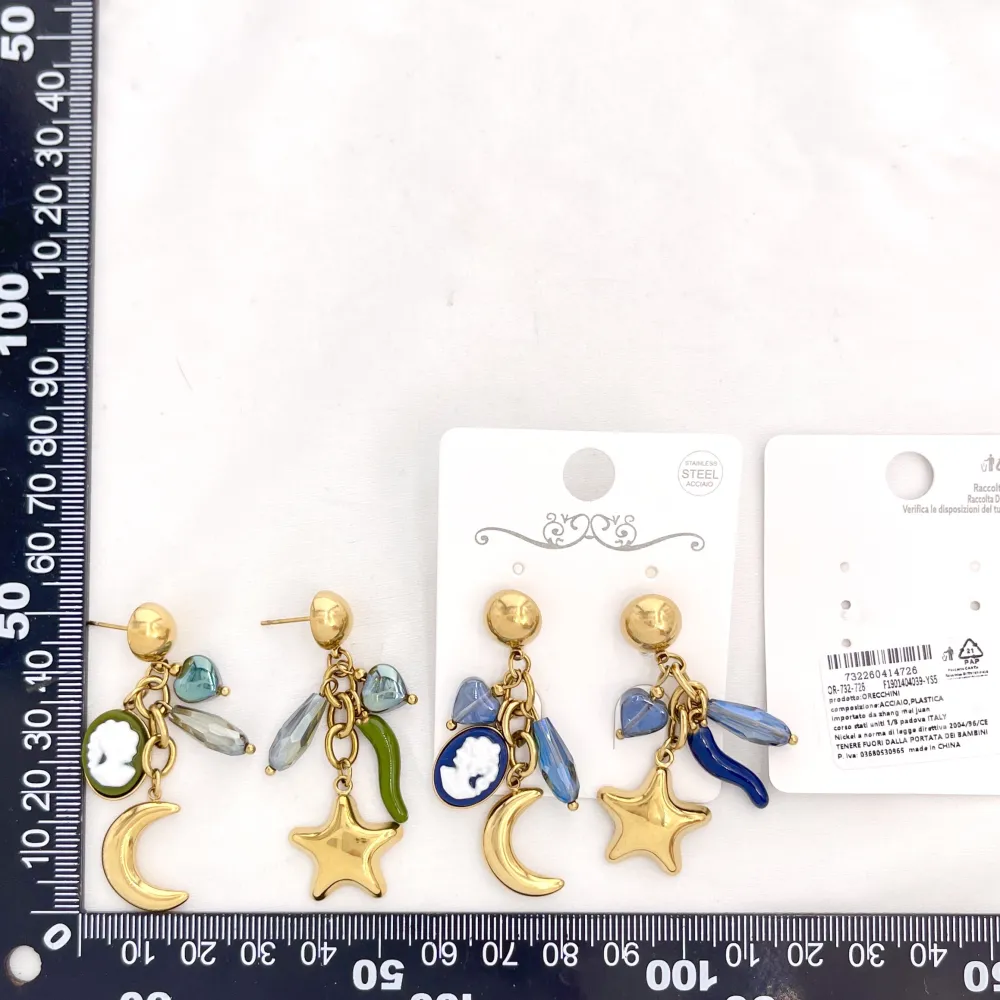 Luna, Stella, Dama-Orecchini Moda Pendente - OR-732-726