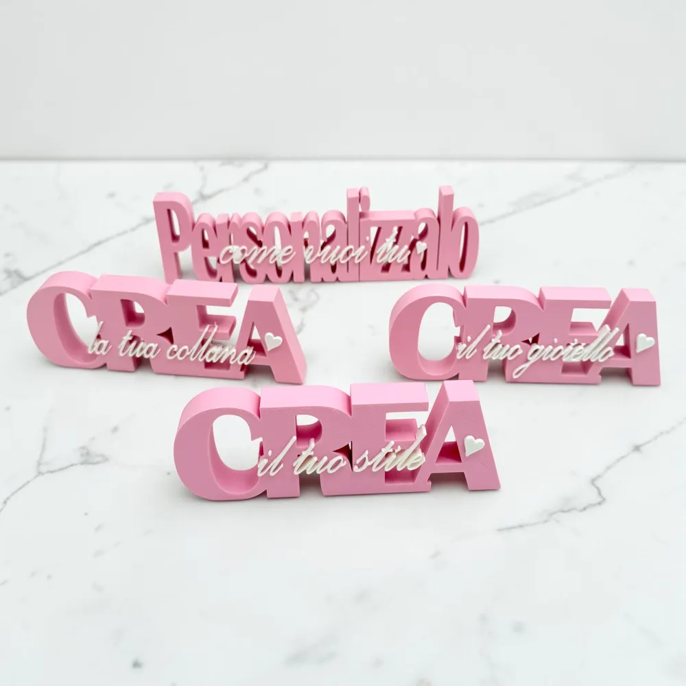 Scritta (stampante 3D) - Scritta PERSONALIZZALO COME VUOI