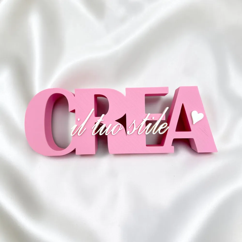 Scritta CREA… (stampante 3D) - Scritta CREA…