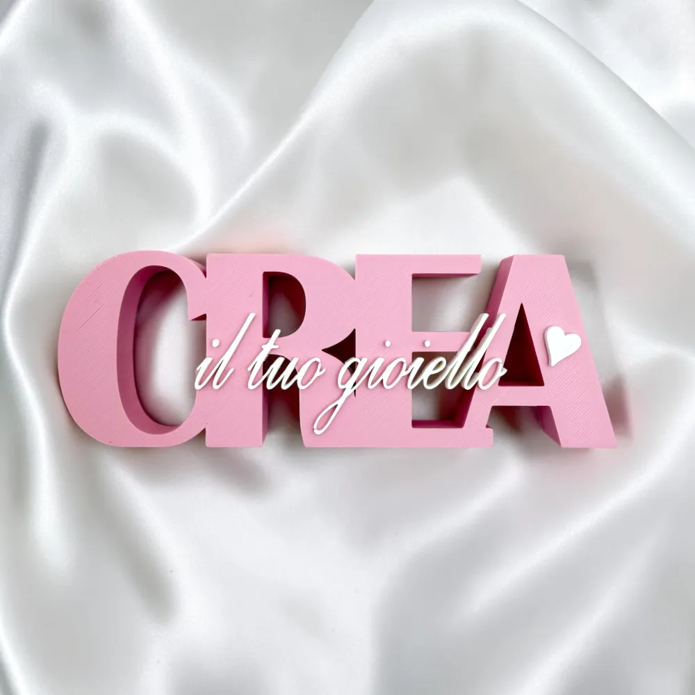 Scritta CREA… (stampante 3D) - Scritta CREA…