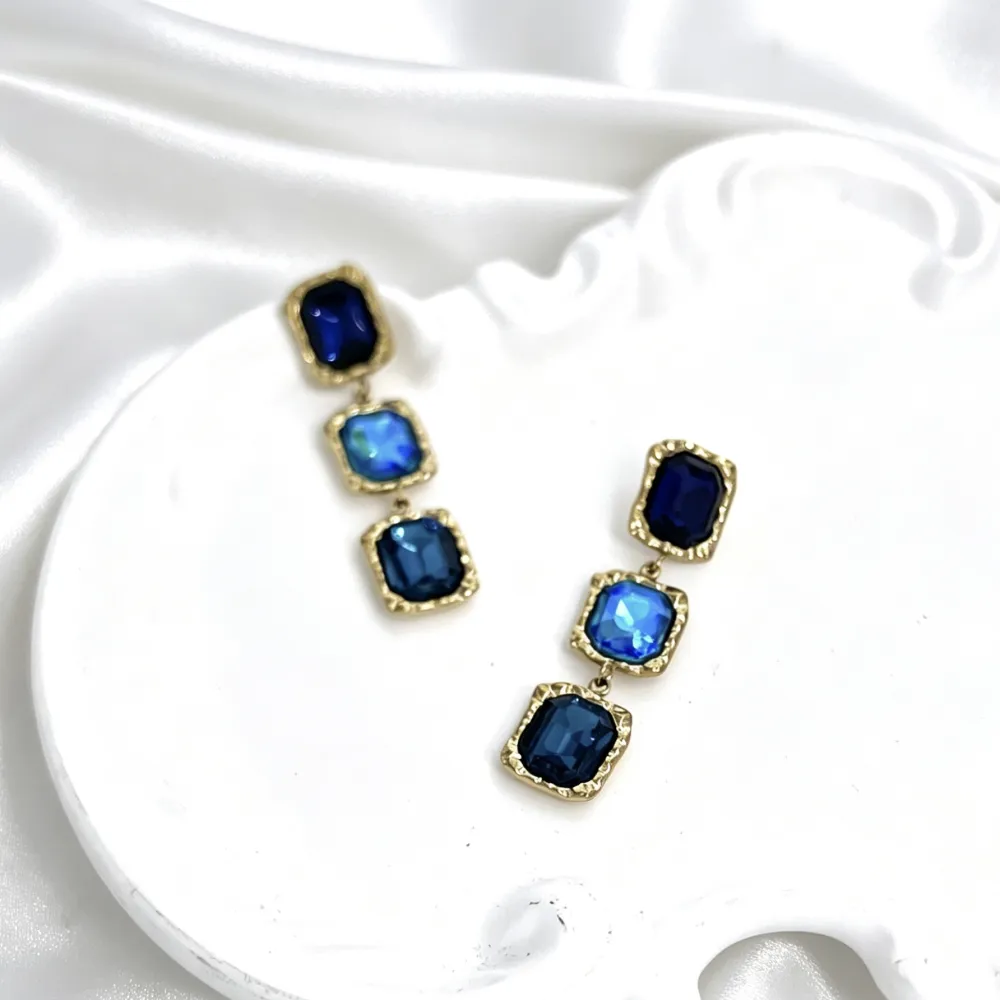 Rettangolo-Orecchini Moda Pendente - OR-732-728