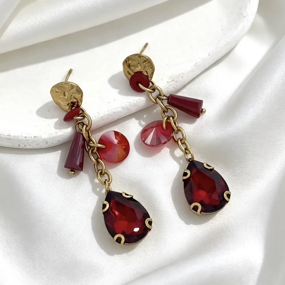 Cerchio, Rettangolo, Quadrato-Orecchini Moda Pendente  - OR-732-724