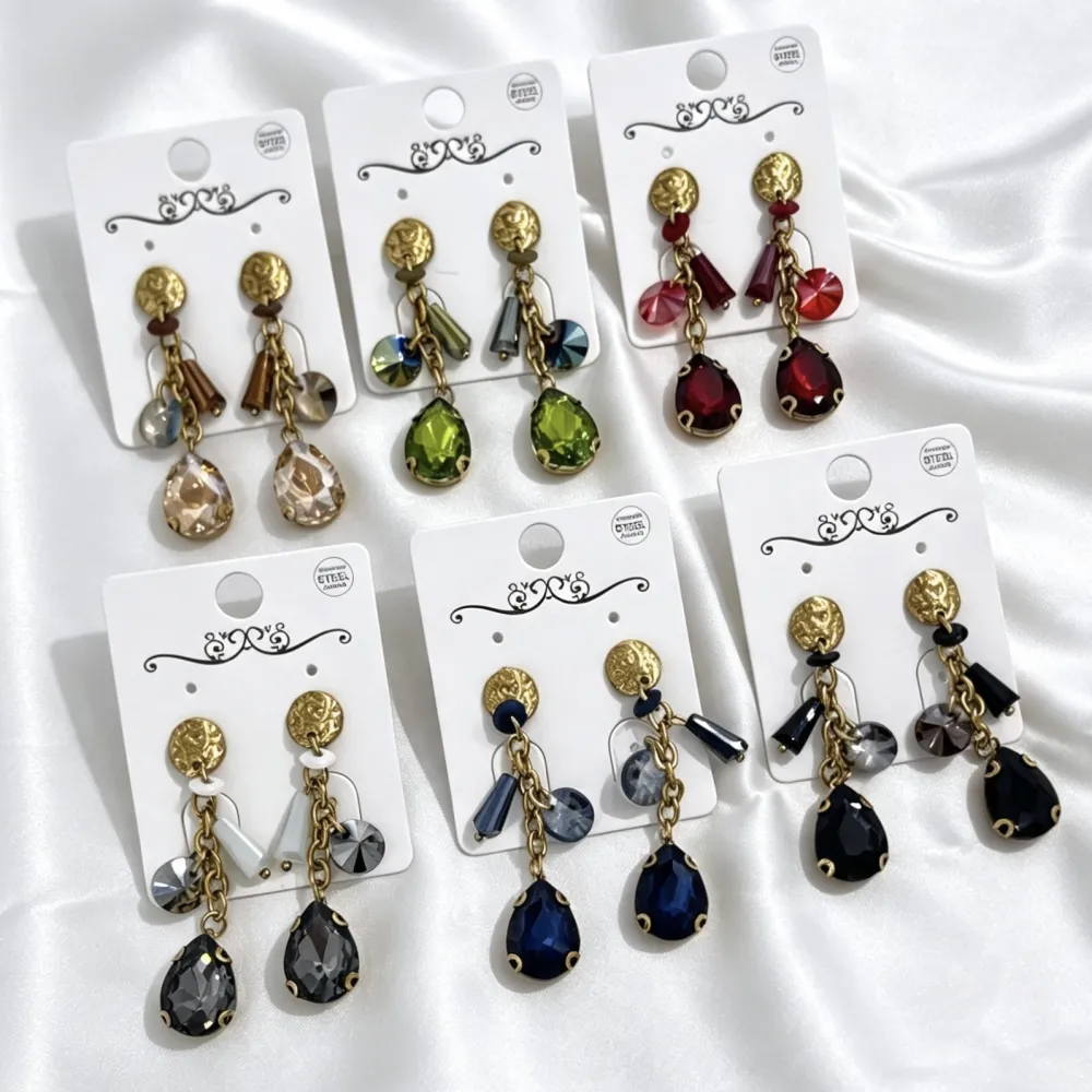 Cerchio, Rettangolo, Quadrato-Orecchini Moda Pendente  - OR-732-724