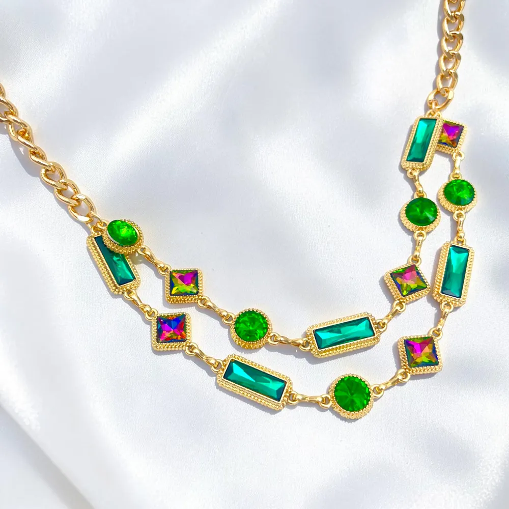 Multiforme-Collana doppia Corta in Acciaio - CL-732-761