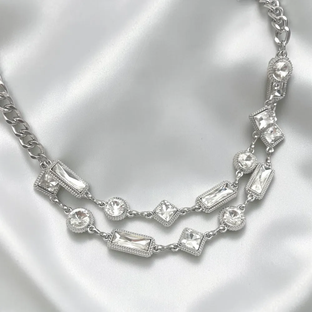 Multiforme-Collana doppia Corta in Acciaio - CL-732-761