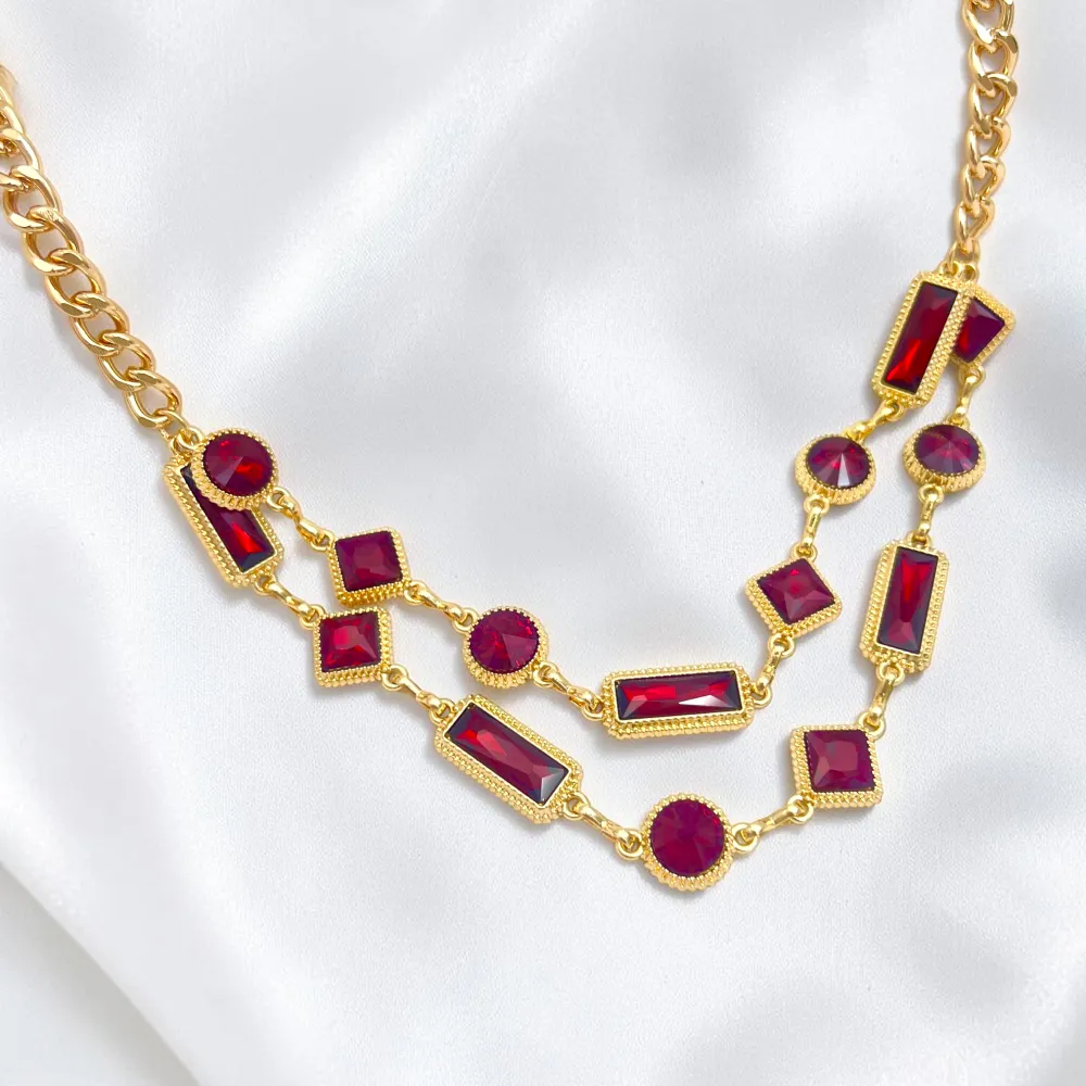 Multiforme-Collana doppia Corta in Acciaio - CL-732-761