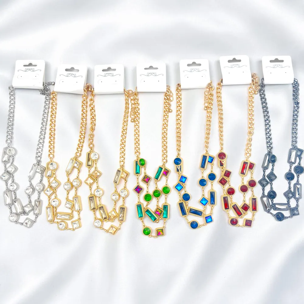 Multiforme-Collana doppia Corta in Acciaio - CL-732-761