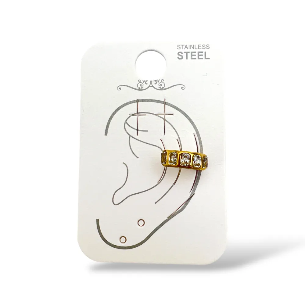 zirconi-earcuff in acciaio - OR-795-22725