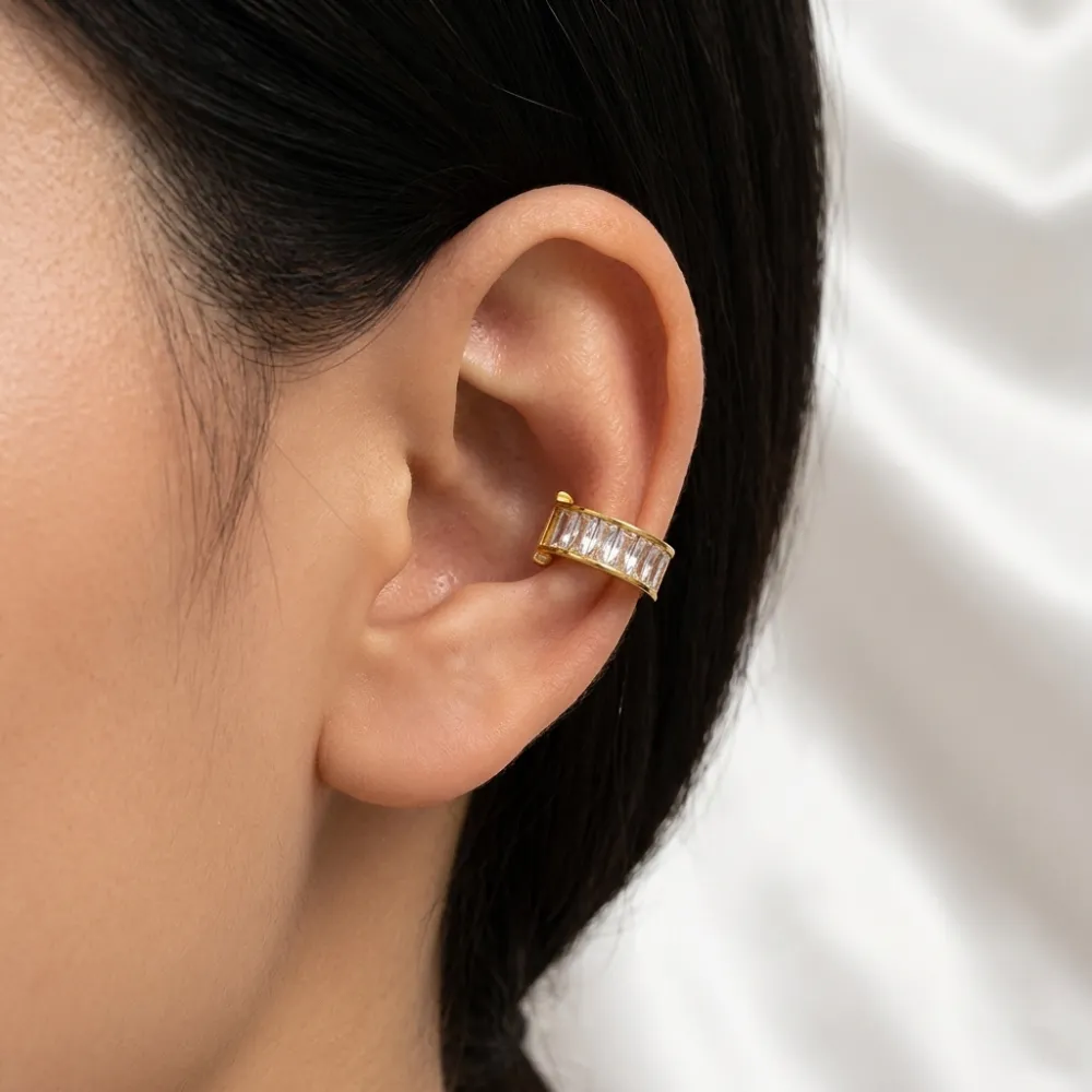 zirconi-earcuff in acciaio - OR-795-22724