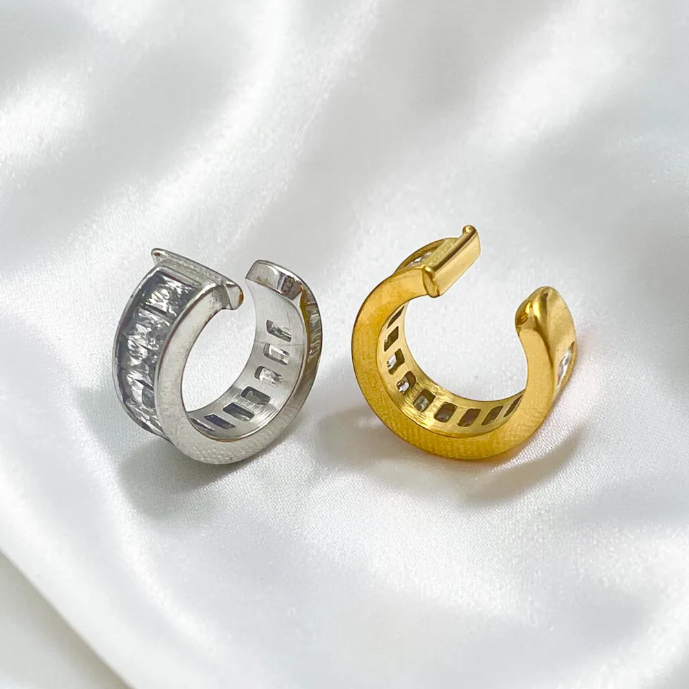 zirconi-earcuff in acciaio - OR-795-22724
