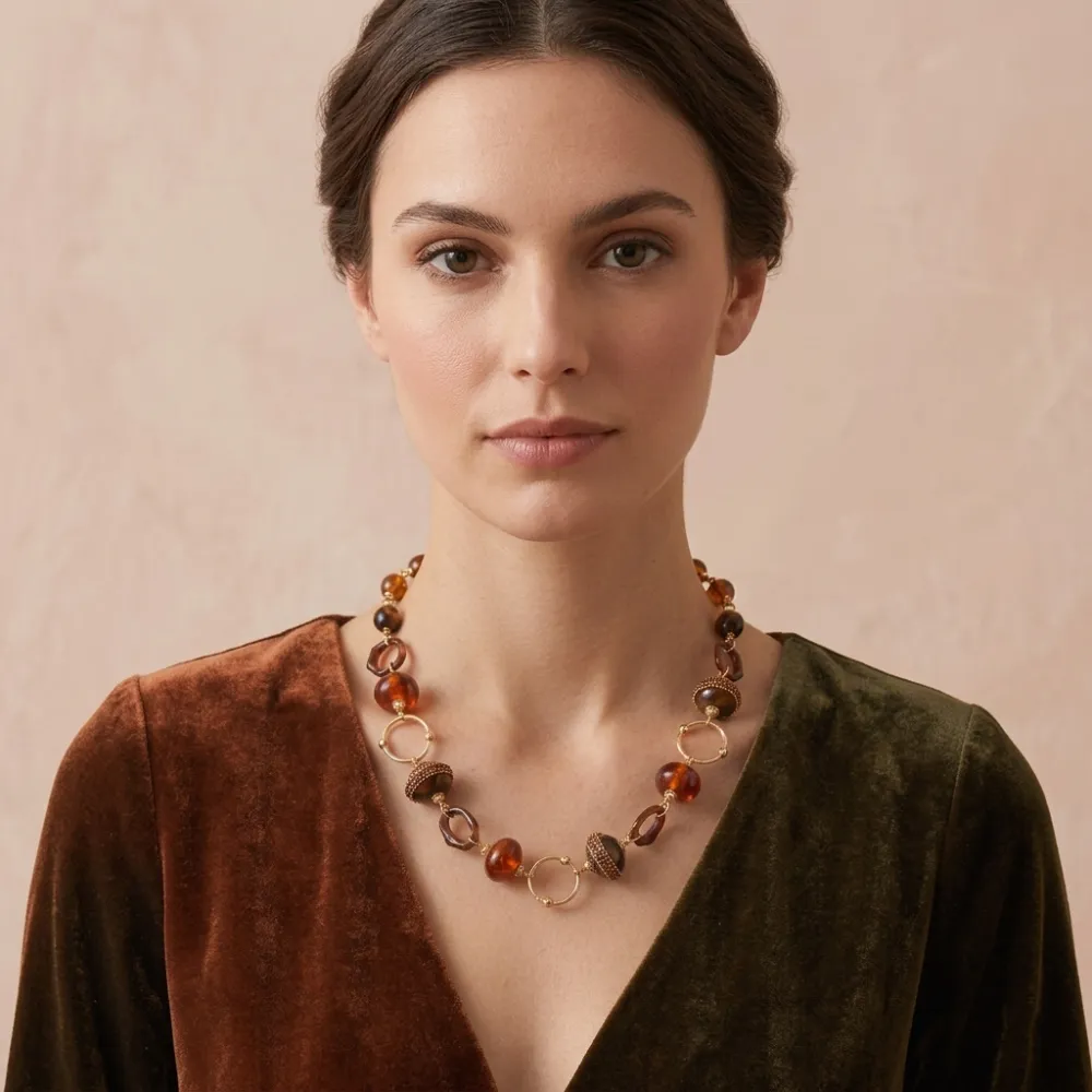 Tondo cerchio-Collana Corta in Acciaio - CL-732-666