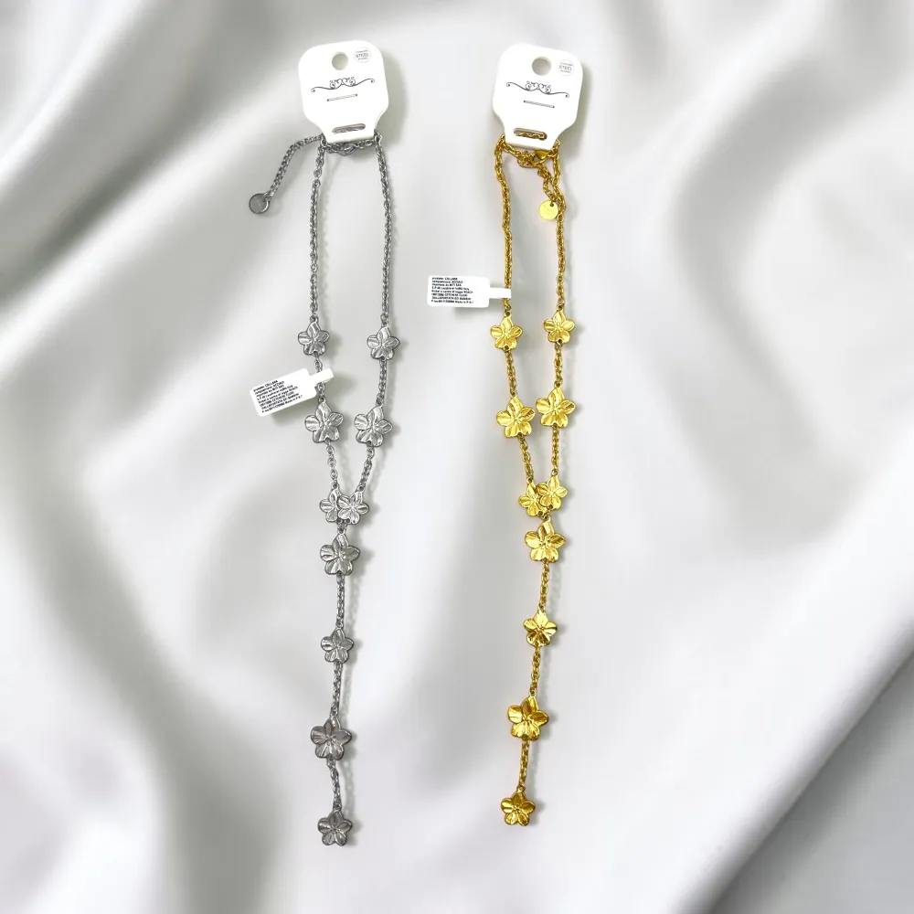 Fiori-Collana a Y in Acciaio - CL-413-3809