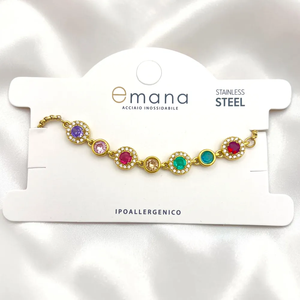 Punto luce-Bracciale in Acciaio con cursore - BR-103-AA6795B