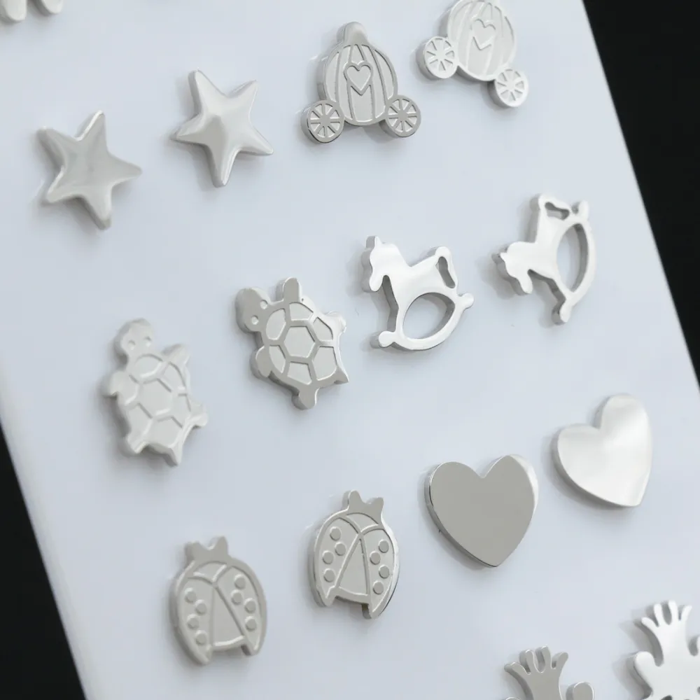 OPA413-1201-920-Tema Favola - Orecchini Acciaio (Conf. da 12 paia)_Argento_2