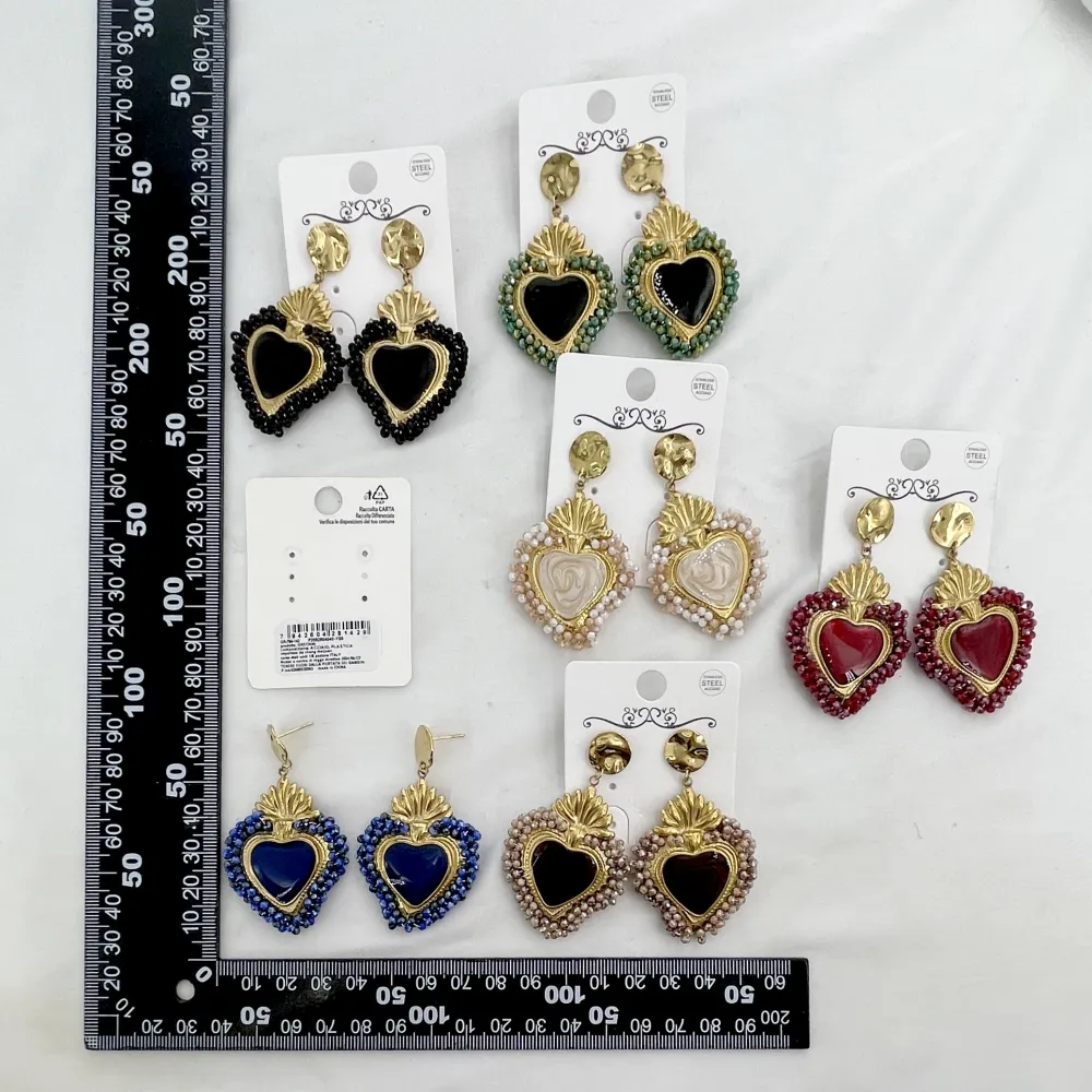 Sacro cuore-Orecchini in Acciaio - OR-794-142