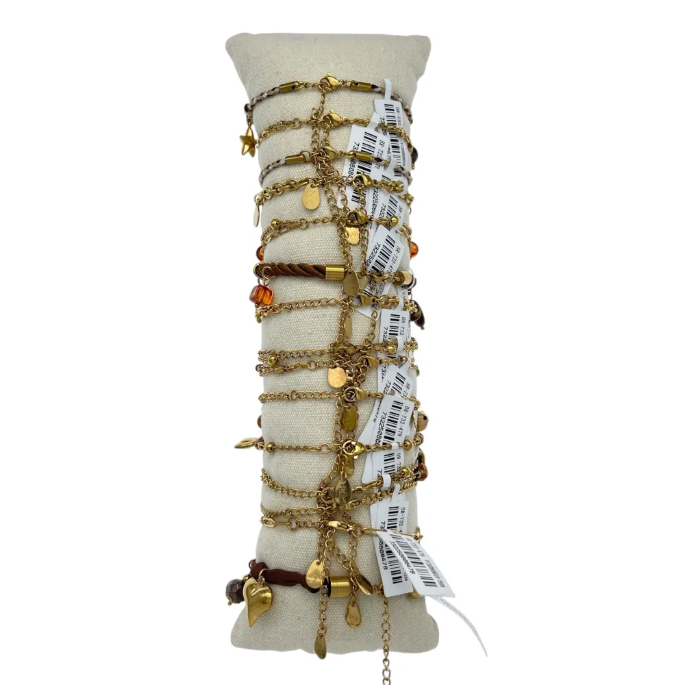 Mix Soggetti-15pz Bracciali in Acciaio - BPA-732-478