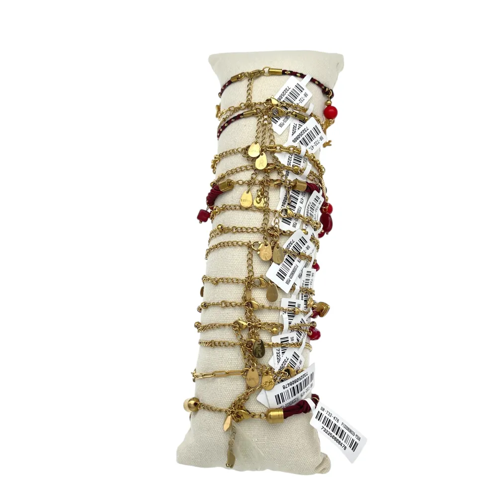 Mix Soggetti-15pz Bracciali in Acciaio - BPA-732-478
