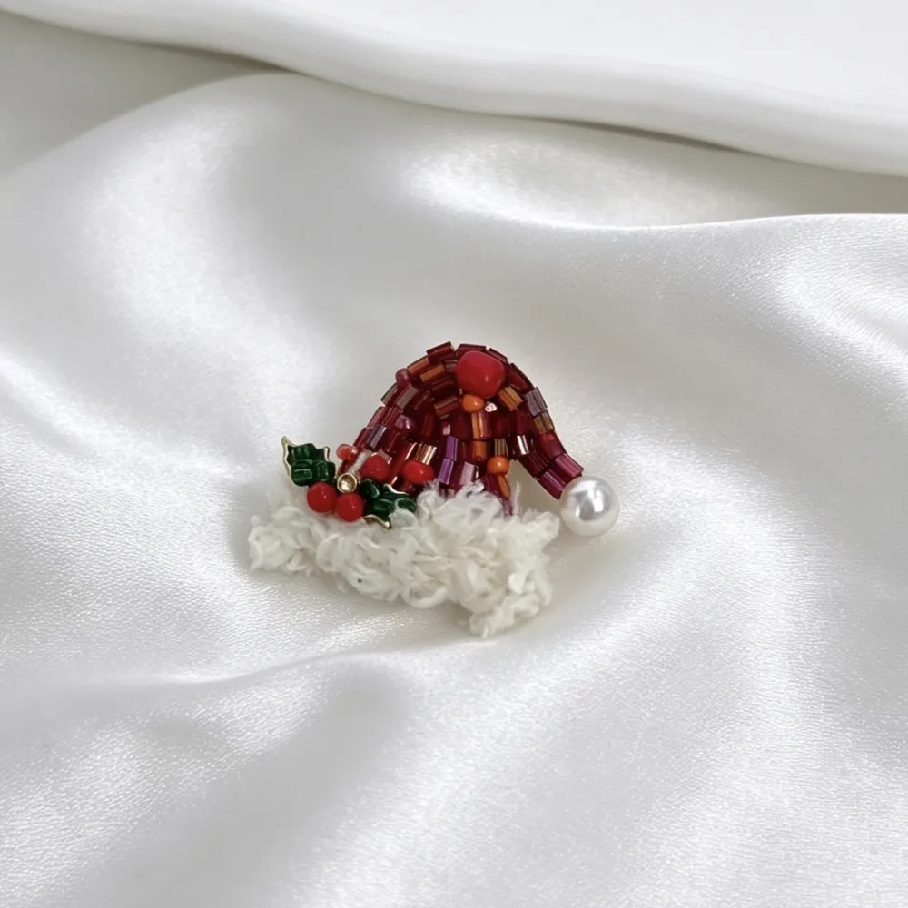Cappello Di Natale-Spilla di Natale in Resina - SPM-781-40