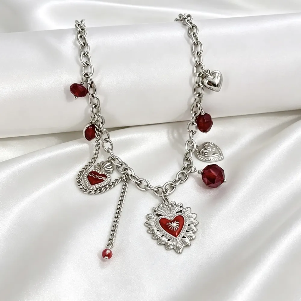 Sacro Cuore-Collana corta in Acciaio - CL-794-135