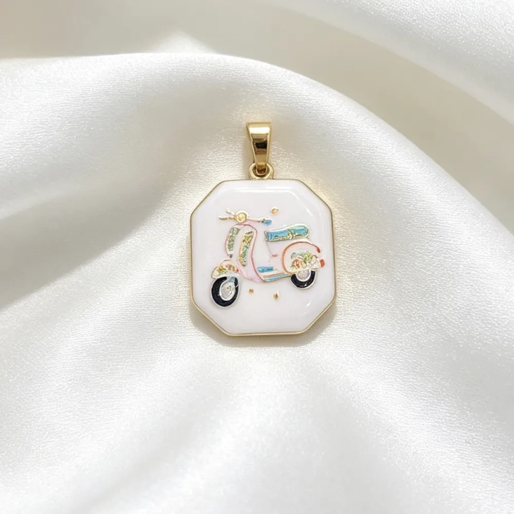 Moto-Ciondolo/Charms in Acciaio - DIY-413-Moto