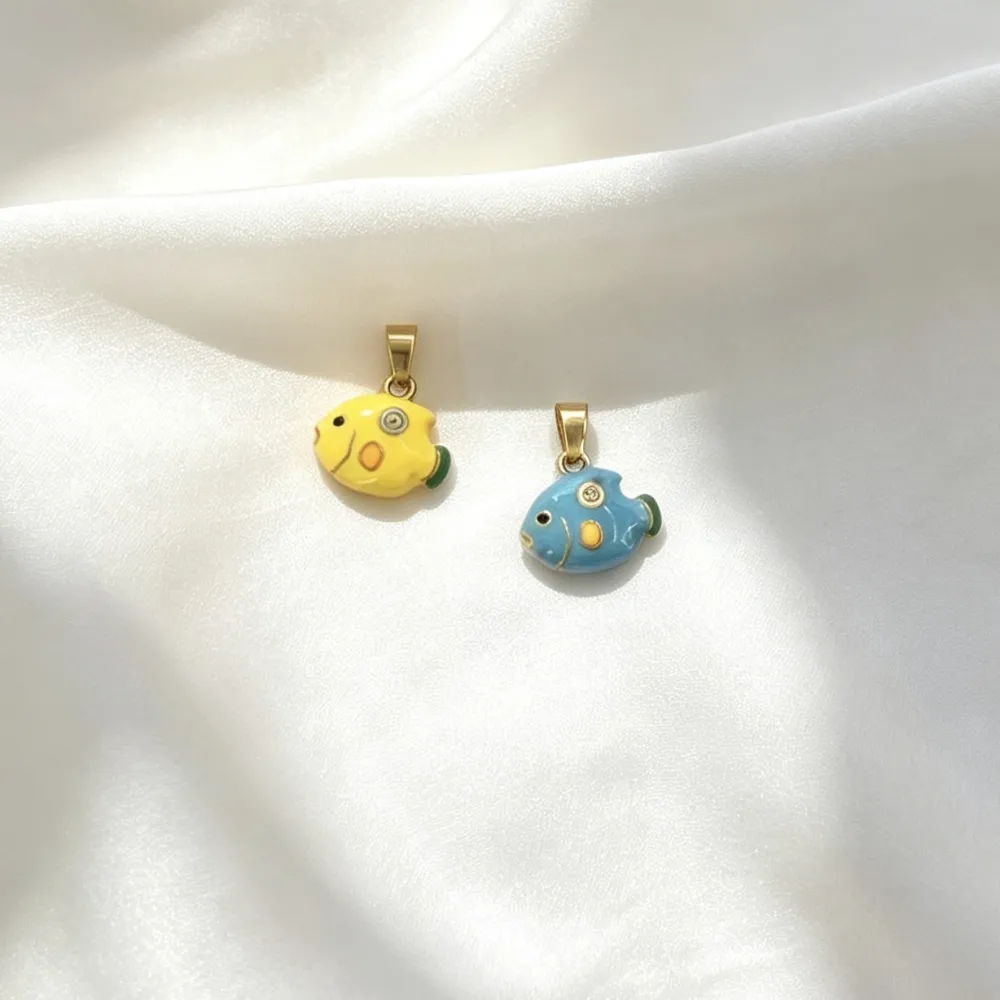 Pesce-Ciondolo/Charms in Acciaio - DIY-413-Pesce