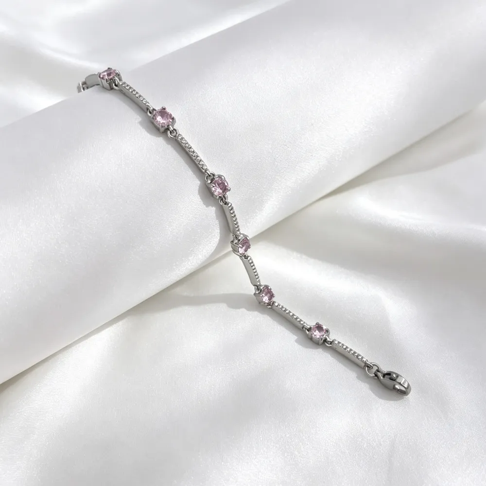 Punto Luce -Bracciale in Acciaio con Chiusura Moschettone  - BAC-103-AA7283B