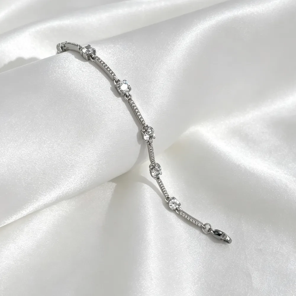 Punto Luce -Bracciale in Acciaio con Chiusura Moschettone  - BAC-103-AA7283B