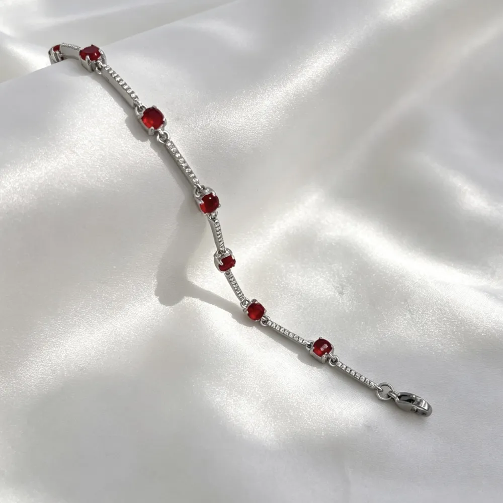 Punto Luce -Bracciale in Acciaio con Chiusura Moschettone  - BAC-103-AA7283B