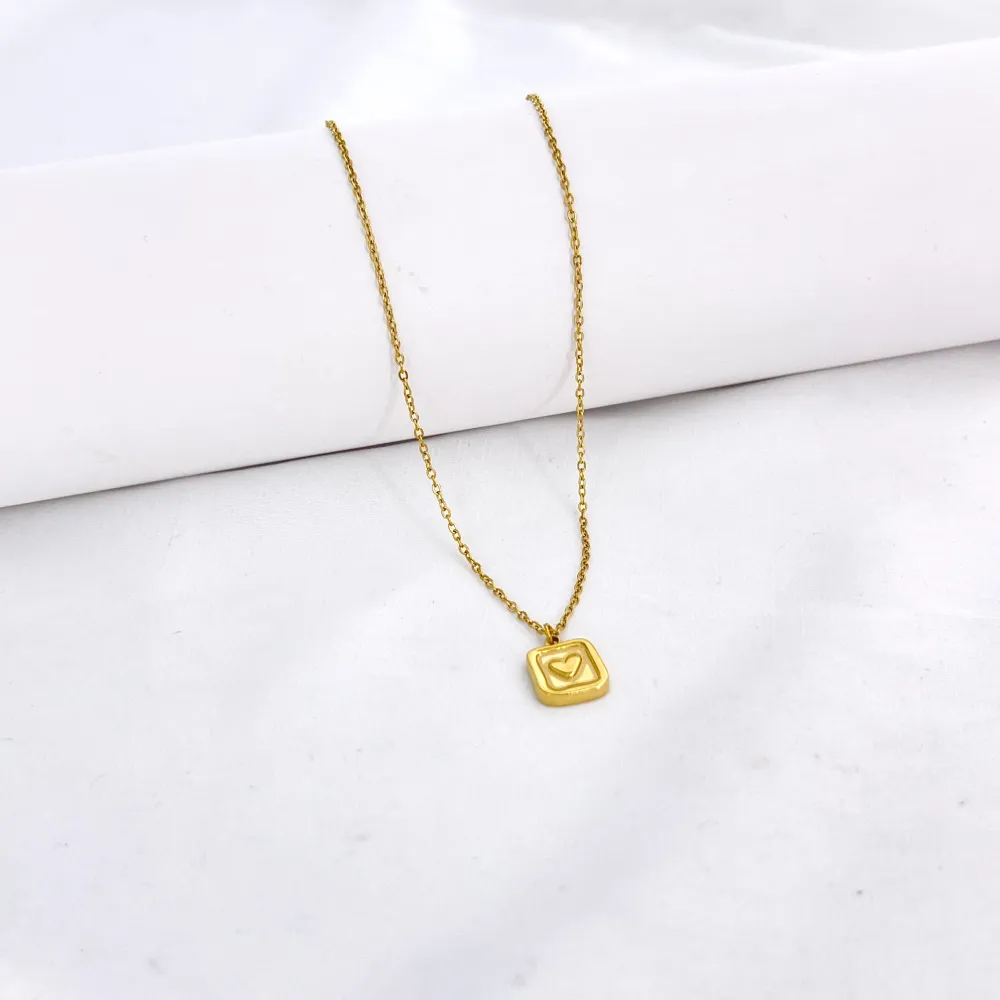 Cuore-Collana Corta in Acciaio - CAC-413-3829