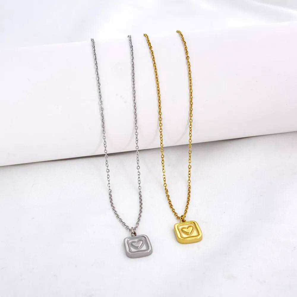 Cuore-Collana Corta in Acciaio - CAC-413-3829