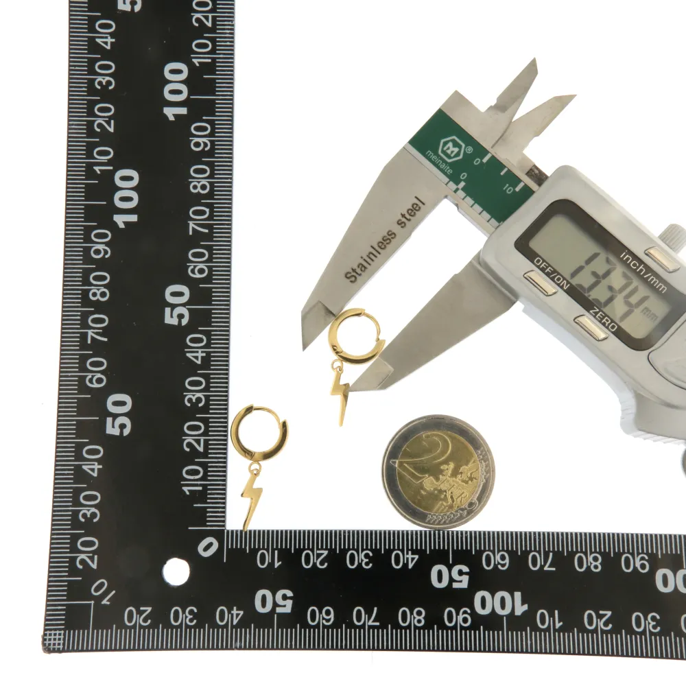 OPA6596-Fulmine 450-243- 12 Paia Orecchini in Acciaio_2