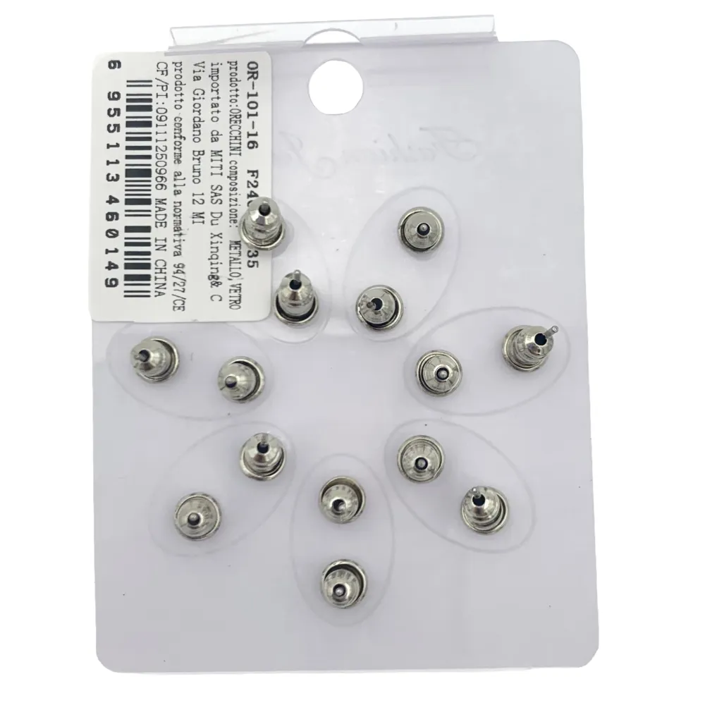 OPM6550-Set 7 Paia -7 Paia Orecchini a Lobo - OPM6550-Set 7 Paia Mini Orecchini- Orecchini a Lobo