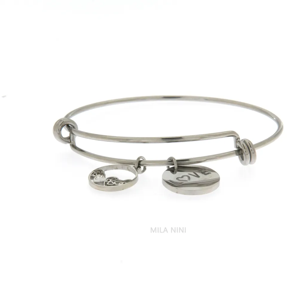 SBRA Angelo Baby 0959 - Bracciale Rigido Acciaio_Argento_2