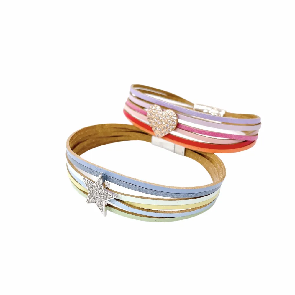 10Pz Bracciali +Cuscino in Omaggio - BPM176-168-Multifili con Charmes-10 Pz Bracciali