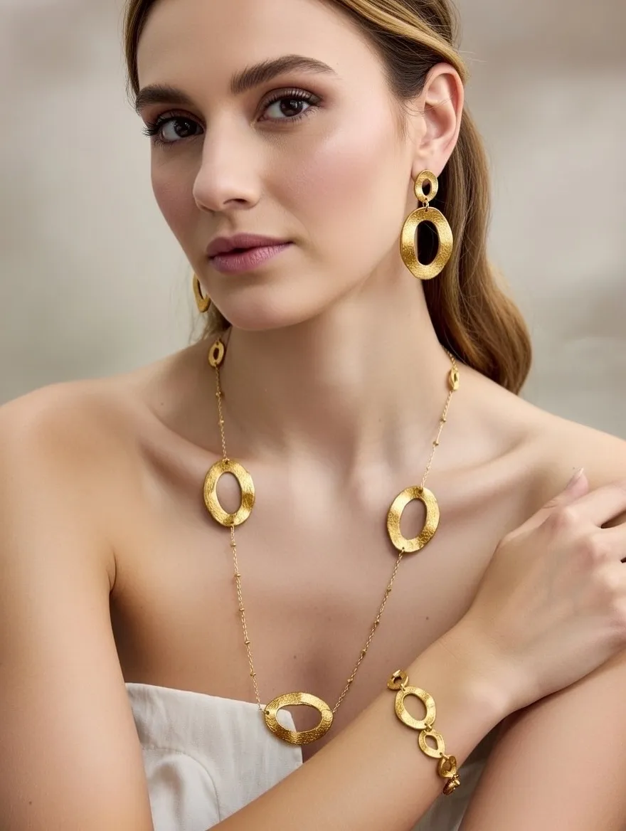 Catena Ovale -Collana Lunga in Acciaio - CL-103-AA6377N (Argento)