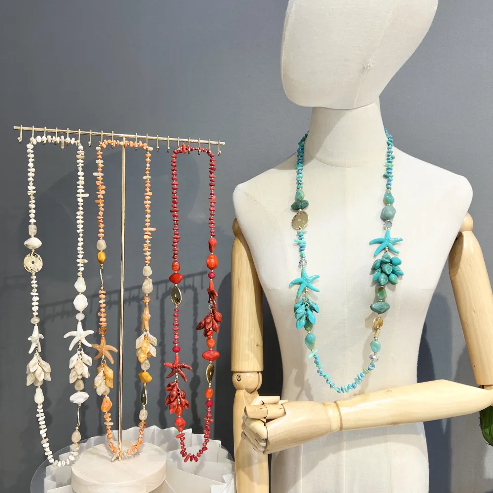 Stella Marina- Collana Lunga in Resina - CL-732-620