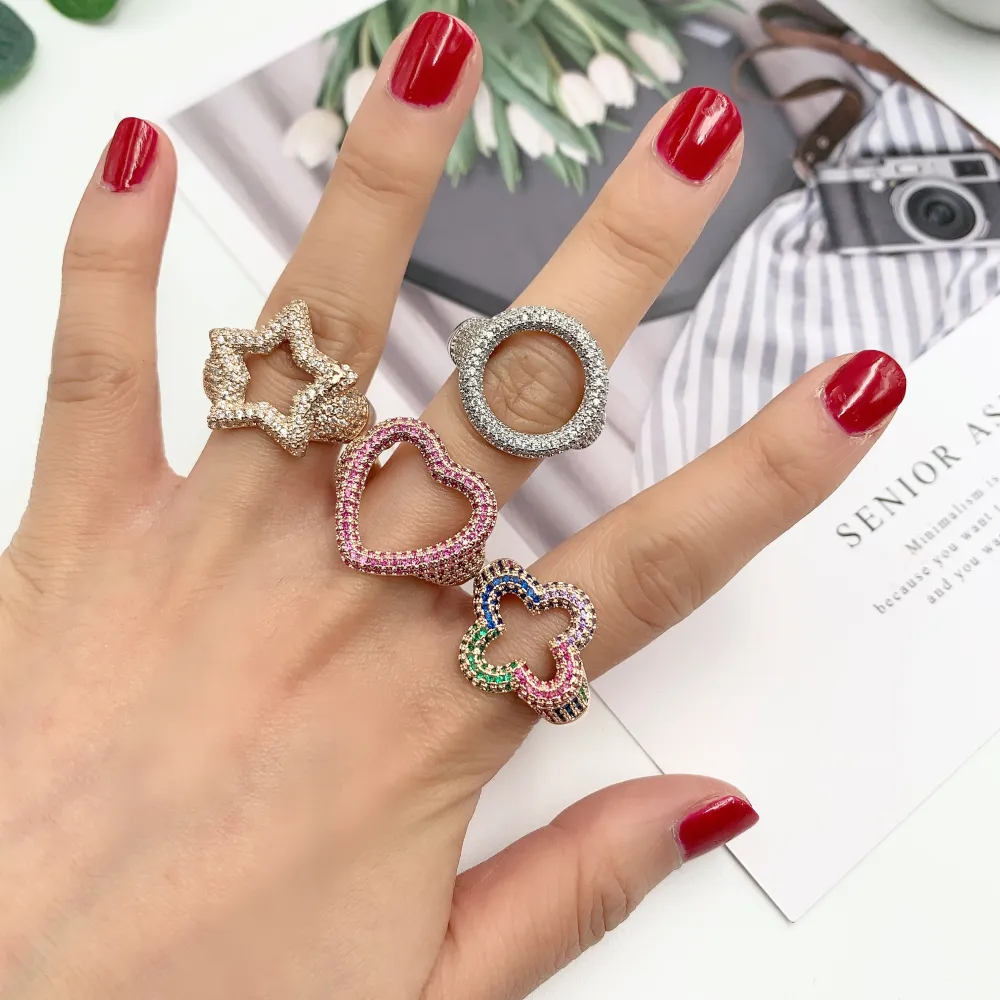 AMR7613-Mix Soggetti -36 Pz Anelli Regolabili