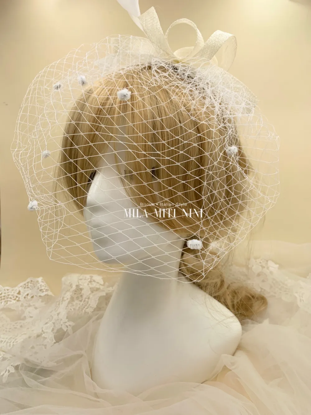 [AXC0715-Cerchietto con Velo- Acccessori per Capelli] AXC0715-Cerchietto con Velo- Acccessori per Capelli