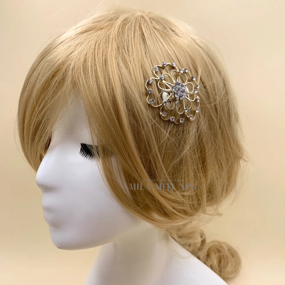 [AXC109-2-Pettine Fiore- Acccessori per Capelli] AXC109-2-Pettine Fiore- Acccessori per Capelli