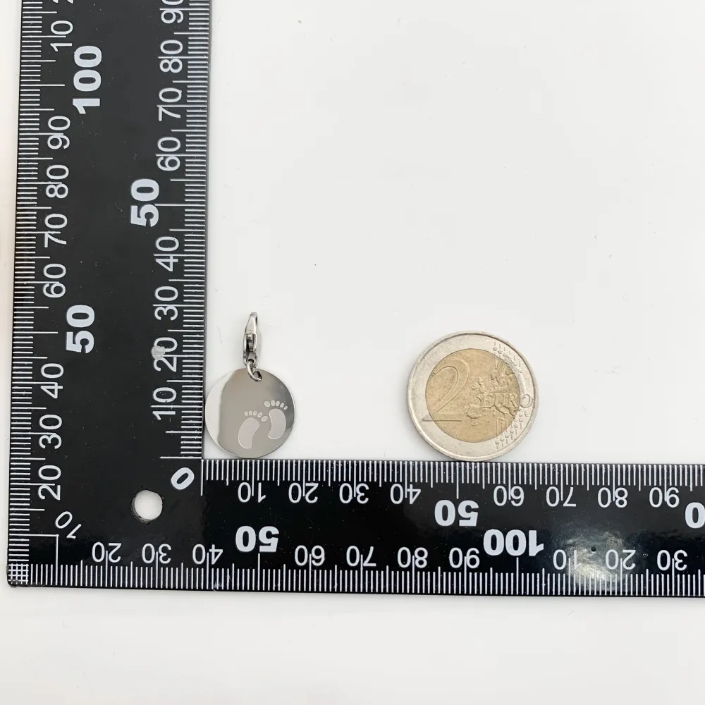 [CIO4121-Piedini- Ciondolo in Acciaio] CIO4121-Piedini- Ciondolo in Acciaio