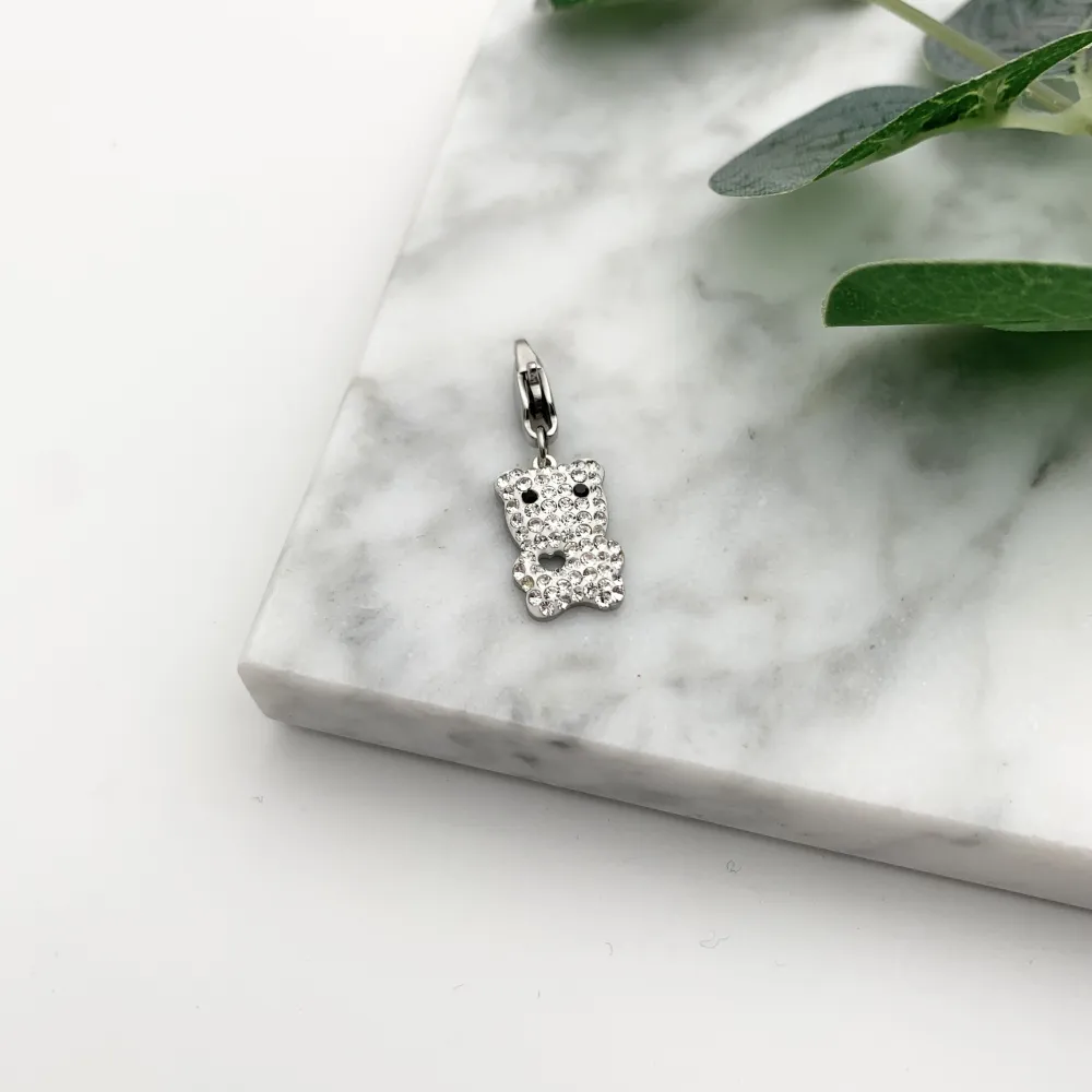 CIO4138-Orsetto- Ciondolo in Acciaio