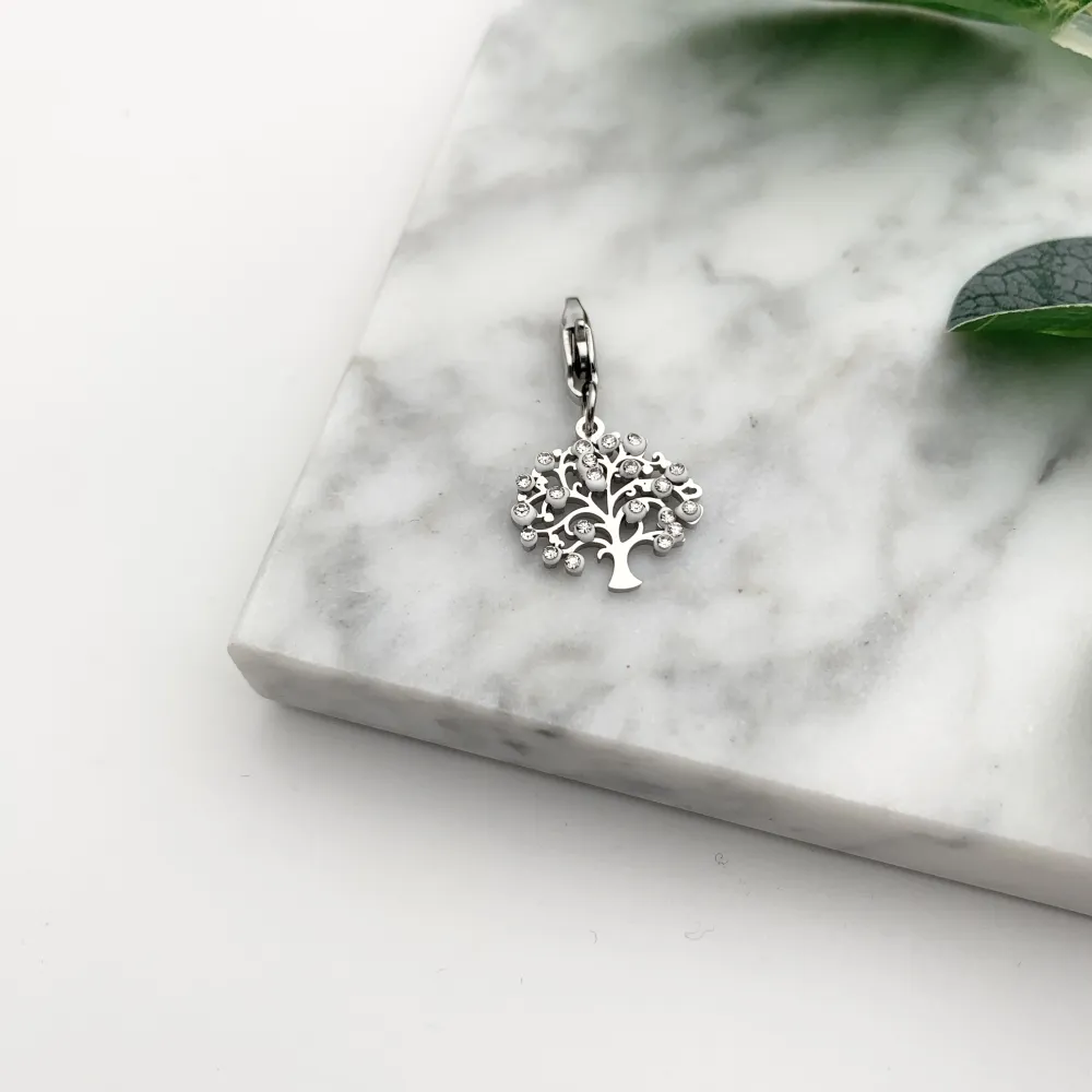 CIO7634-Albero della Vita- Ciondolo in Acciaio