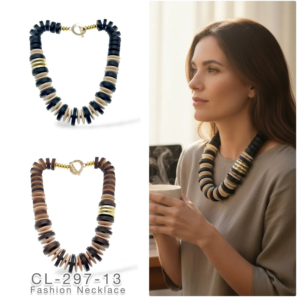 Tanti Dischetti-Collana Corta Moda - CL-297-12 (MIX)