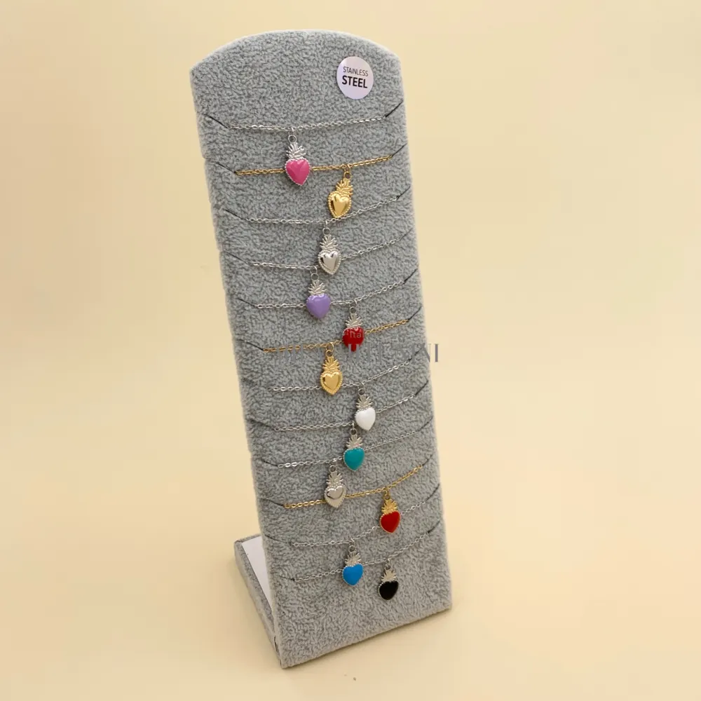 [CPA450-401-Sacro Cuore-12Pz Collane in Acciaio] CPA450-401-Sacro Cuore-12Pz Collane in Acciaio