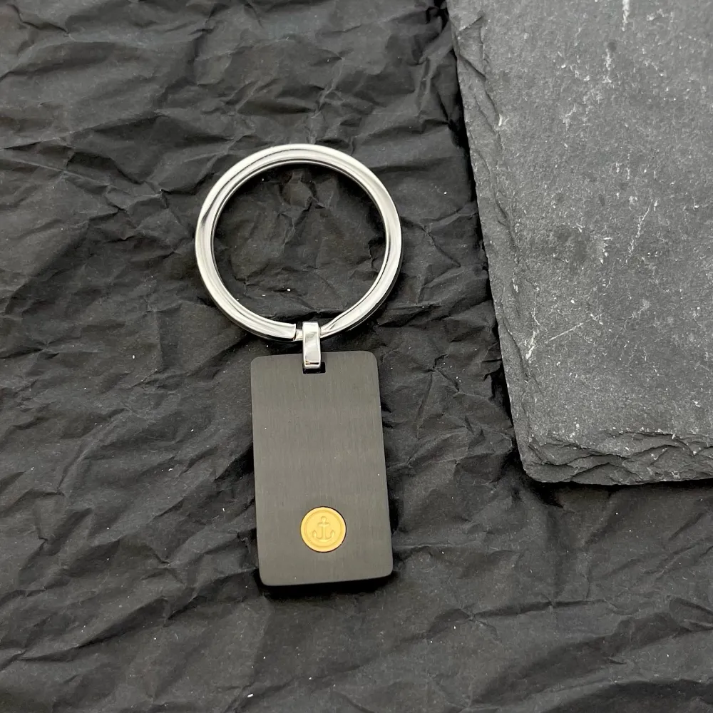 [PO-600-H232] Placchetta-Portachiave da Uomo in Acciaio - PO-600-H232