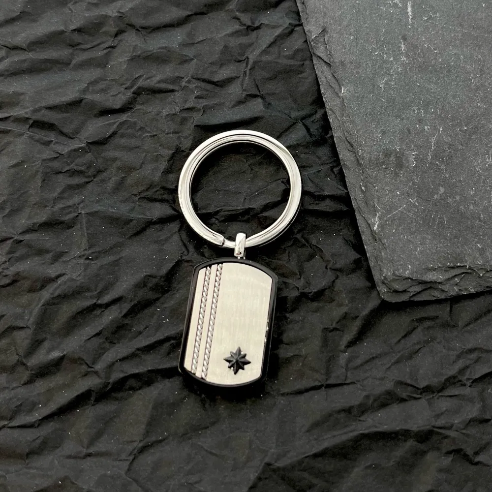 Rosa dei Venti-Portachiave da Uomo in Acciaio - PO-600-H239