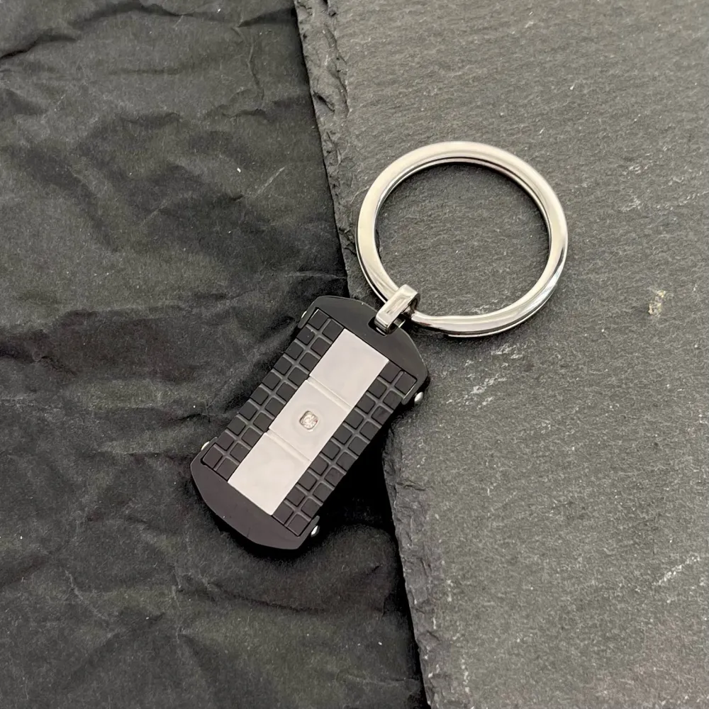 [PO-600-H292s] Placchetta-Portachiavi da Uomo in Acciaio - PO-600-H292s