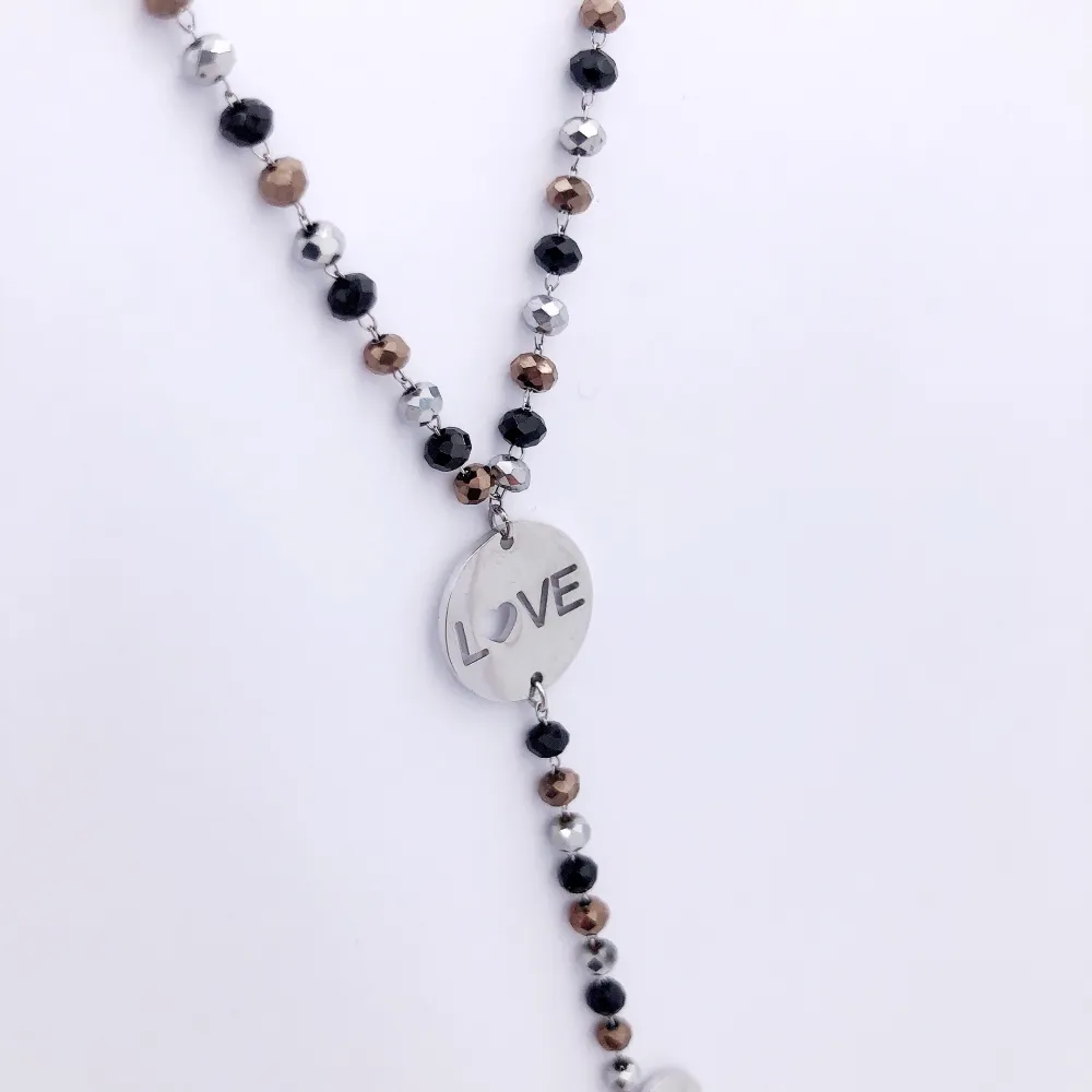 VCAC Love cuore rosario  6727 - Collana acciaio (ac ci ai o)