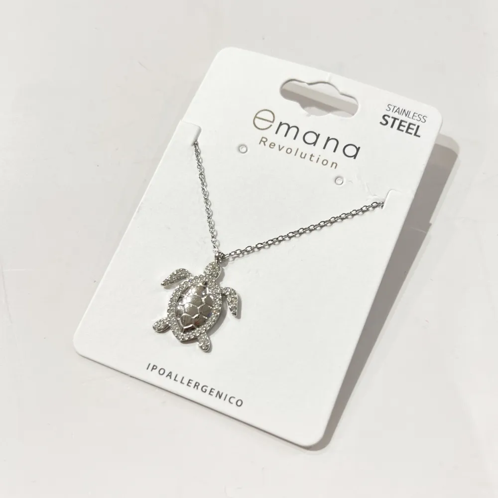 Tartaruga -Collana Corta in Acciaio - CL-795-10627